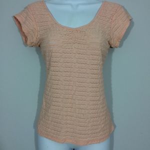 Pins & Needles Womens Medium Peach Scoop Neck Top